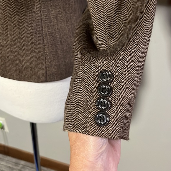 Chaps wool Blazer- Size 4- EUC like new - Picture 9 of 9